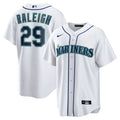 Men's Seattle Mariners Cal Raleigh Nike White Home Replica Player Jersey