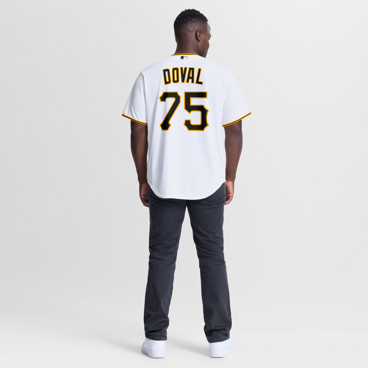 Men's Pittsburgh Pirates Camilo Doval Nike White Home Replica Jersey - 4