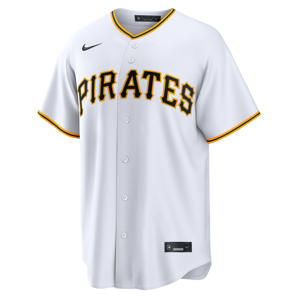 Men's Pittsburgh Pirates Camilo Doval Nike White Home Replica Jersey - 5