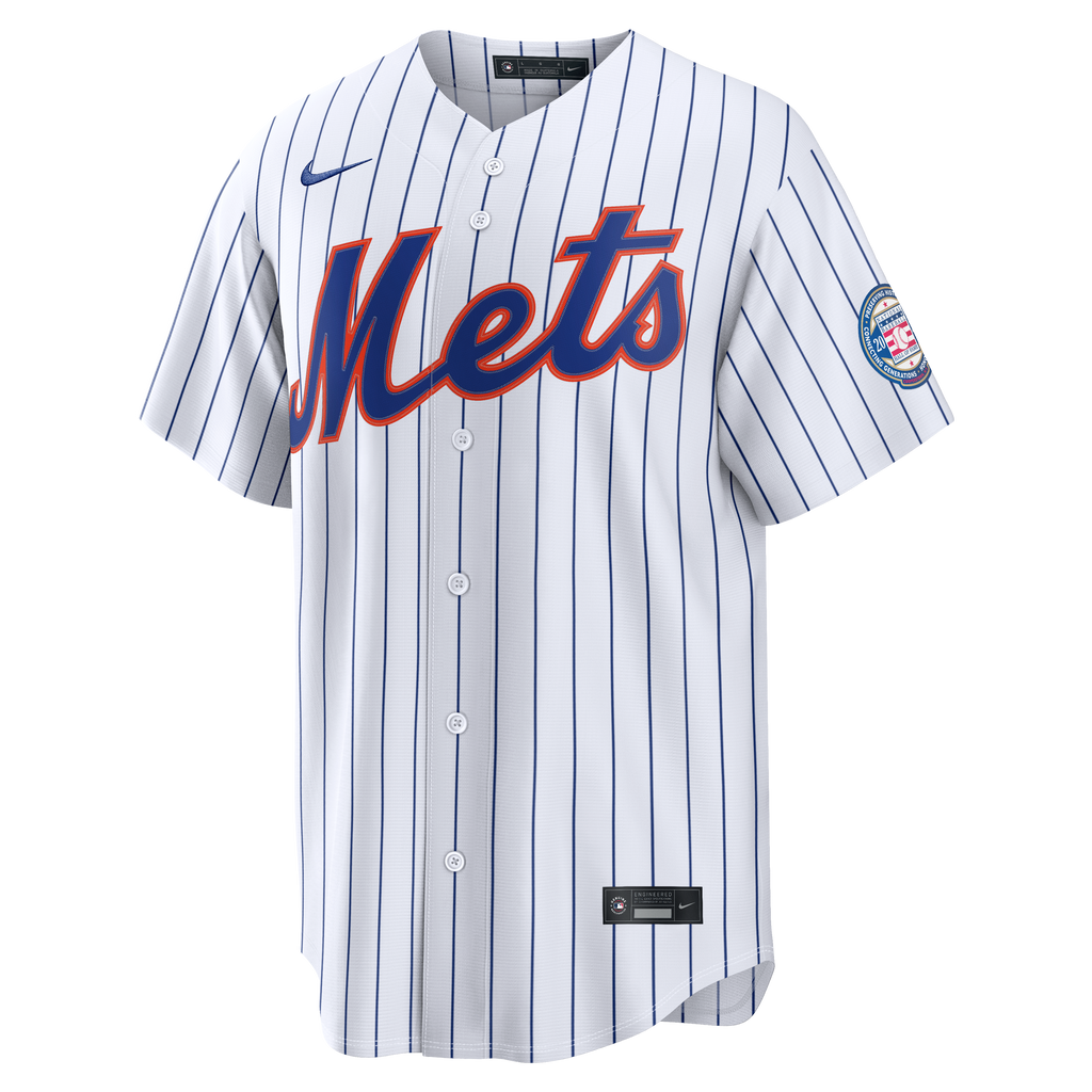 Men's New York Mets Carlos Beltran Nike White Home Replica 2026 Hall of Fame Patch Jersey - 3