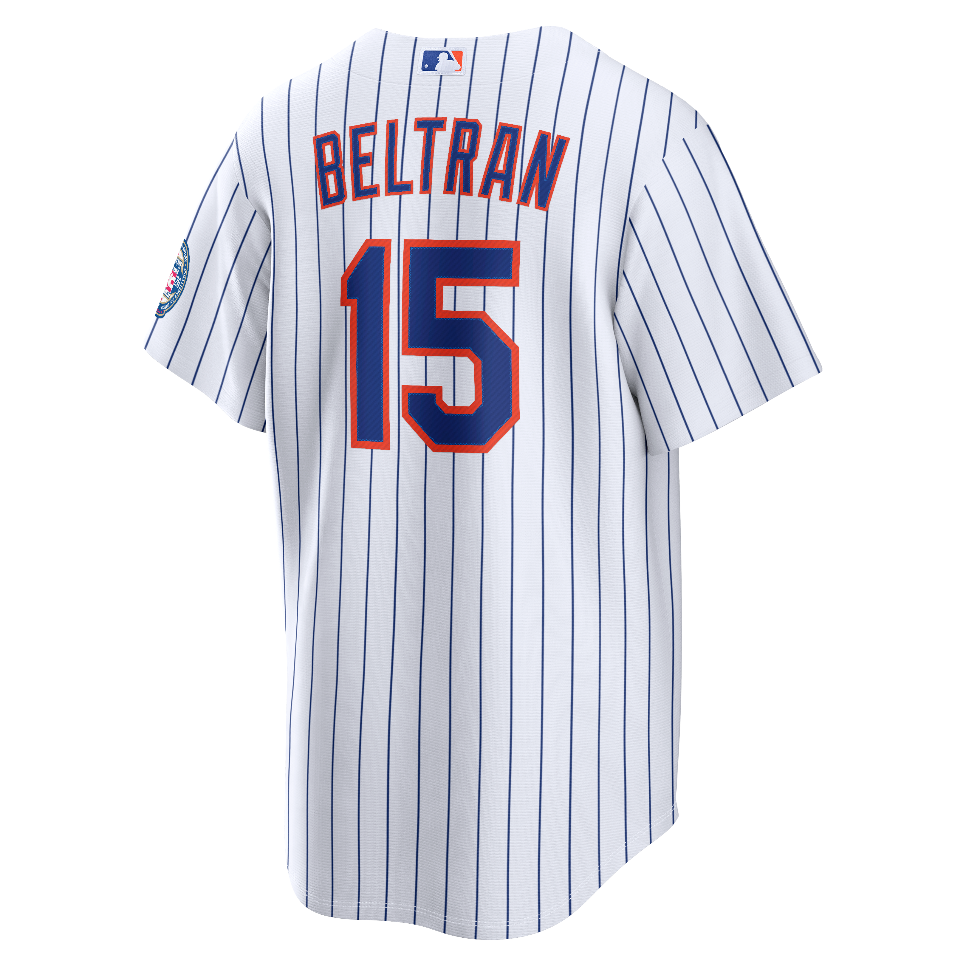 Men's New York Mets Carlos Beltran Nike White Home Replica 2026 Hall of Fame Patch Jersey - 4