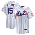 Men's New York Mets Carlos Beltran Nike White Home Replica 2026 Hall of Fame Patch Jersey