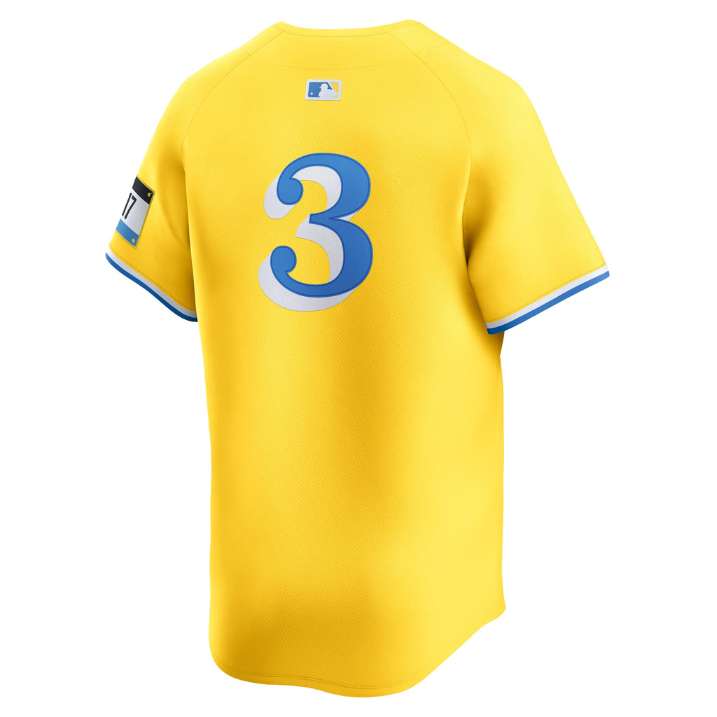 Men's Boston Red Sox Ceddanne Rafaela Nike Gold Alternate Limited Jersey - 4