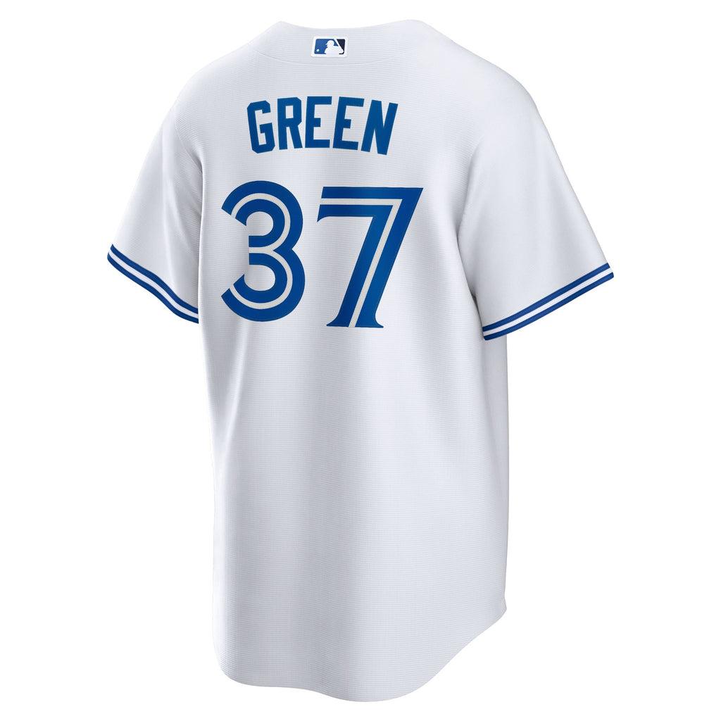 Men's Toronto Blue Jays Chad Green Nike White Home Replica Player Jersey - 4