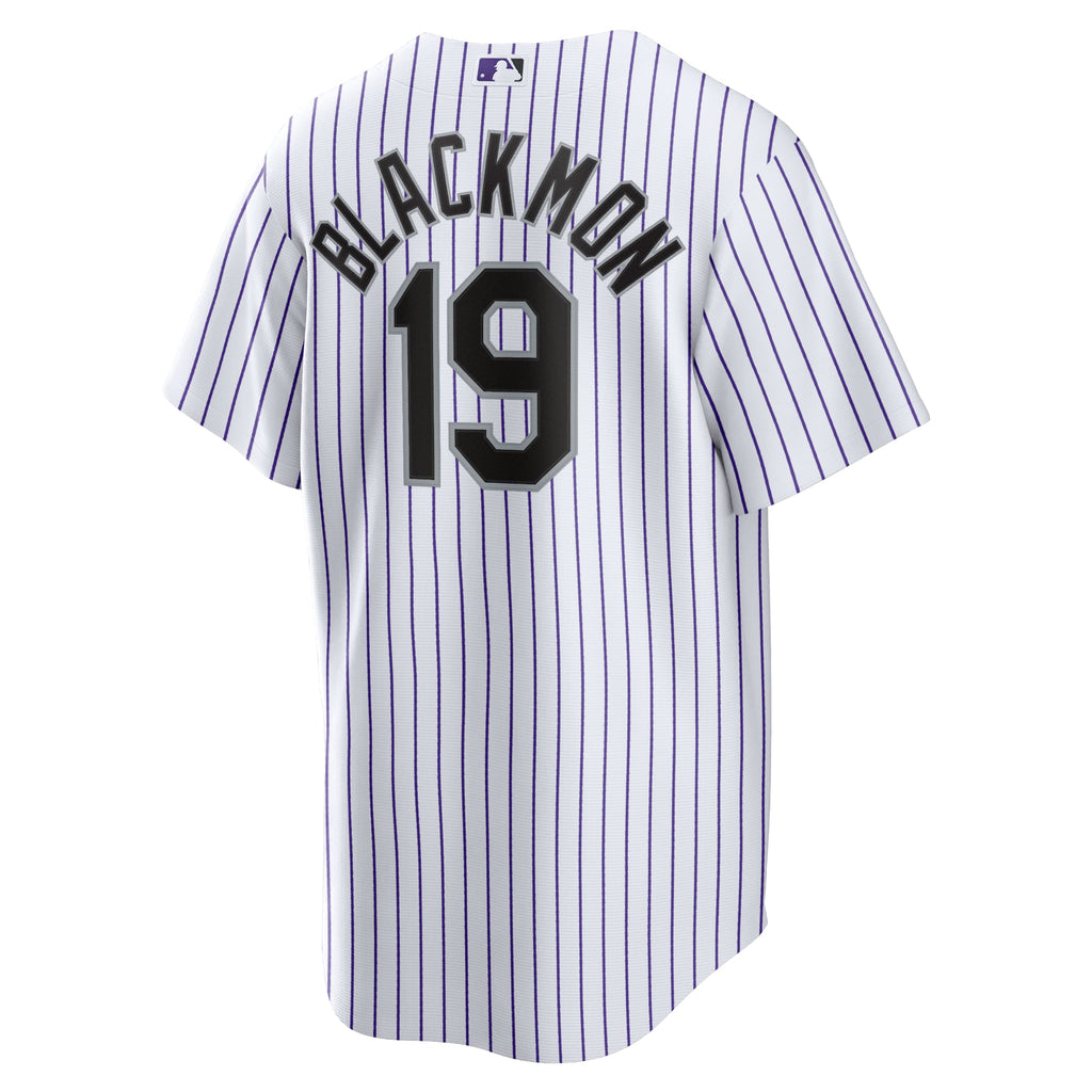 Men's Colorado Rockies Charlie Blackmon Nike White Home Replica Player Name Jersey - 4