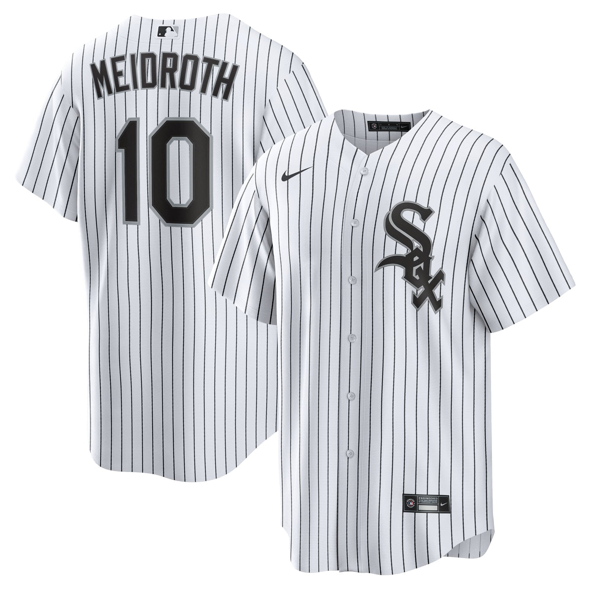 Men's Chicago White Sox Chase Meidroth Nike White Home Replica Jersey - 2