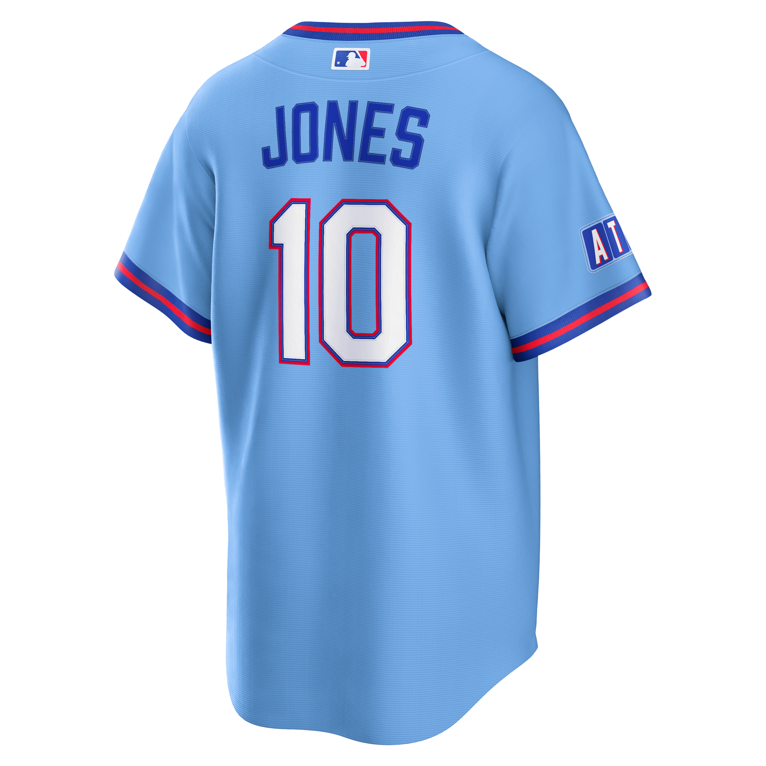 Men's Atlanta Braves Chipper Jones Nike Powder Blue 2026 City Connect Stadium Jersey - 4