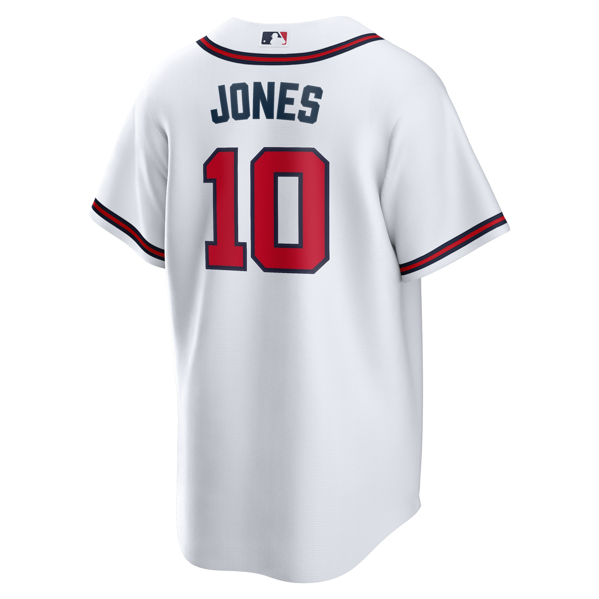 Men's Atlanta Braves Chipper Jones Nike White Home Retired Player Replica Jersey - 4