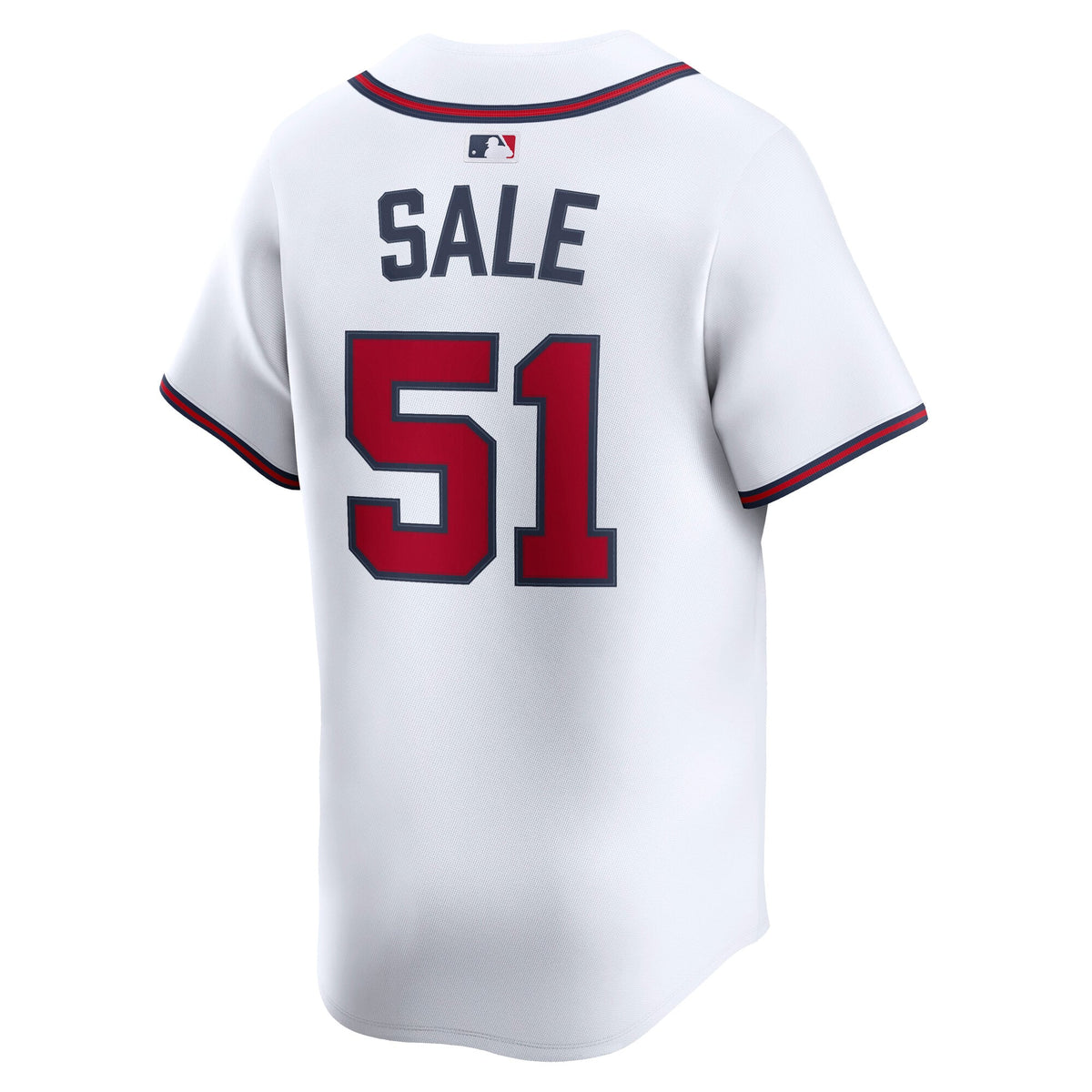Men's Atlanta Braves Chris Sale Nike White Home Limited Player Jersey - 4