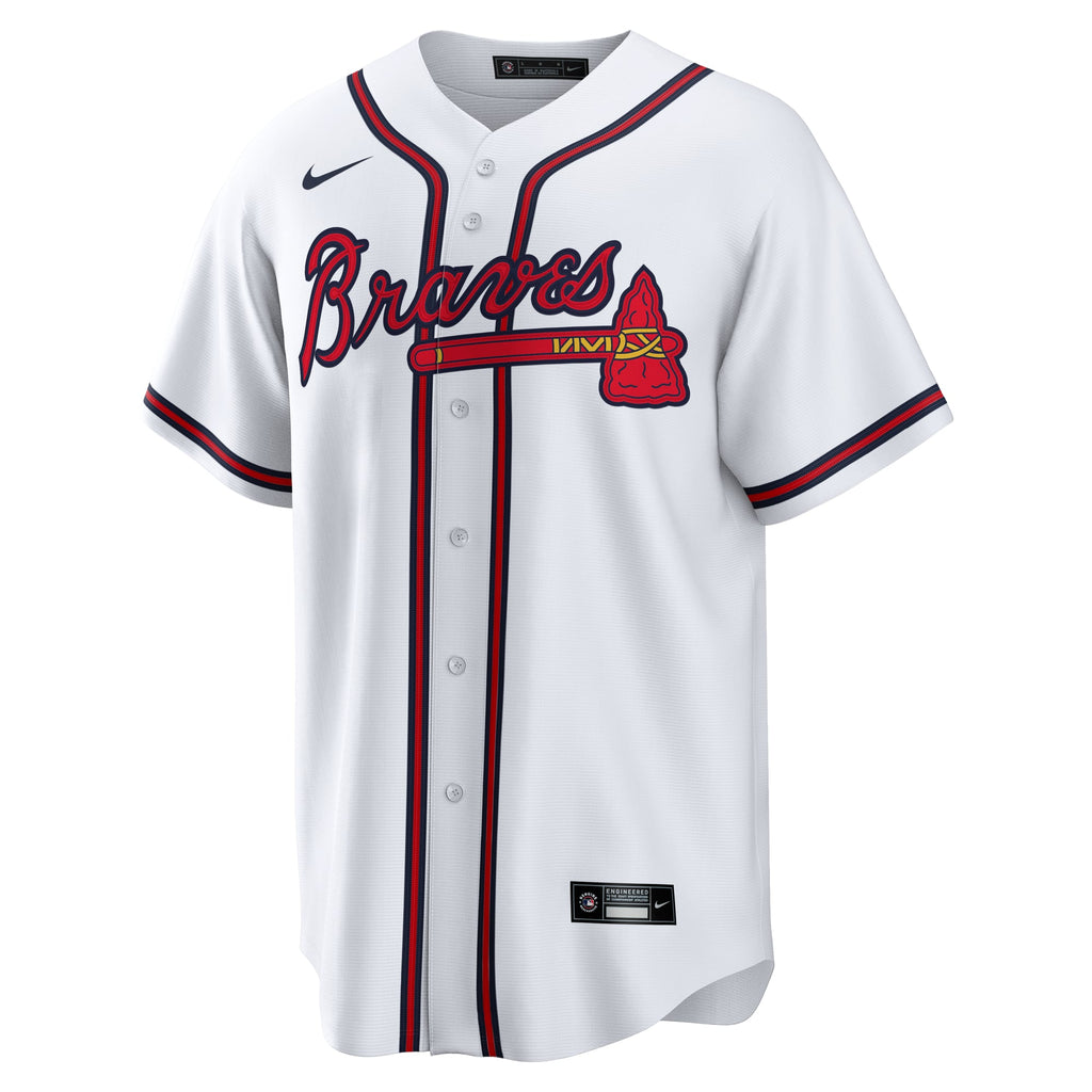 Men's Atlanta Braves Chris Sale Nike White Home Replica Jersey - 3