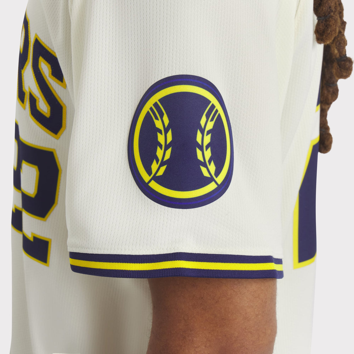 Men's Milwaukee Brewers Christian Yelich Nike Cream Home Limited Player Jersey - 13