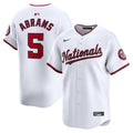 Men's Washington Nationals CJ Abrams Nike White Home Limited Player Jersey