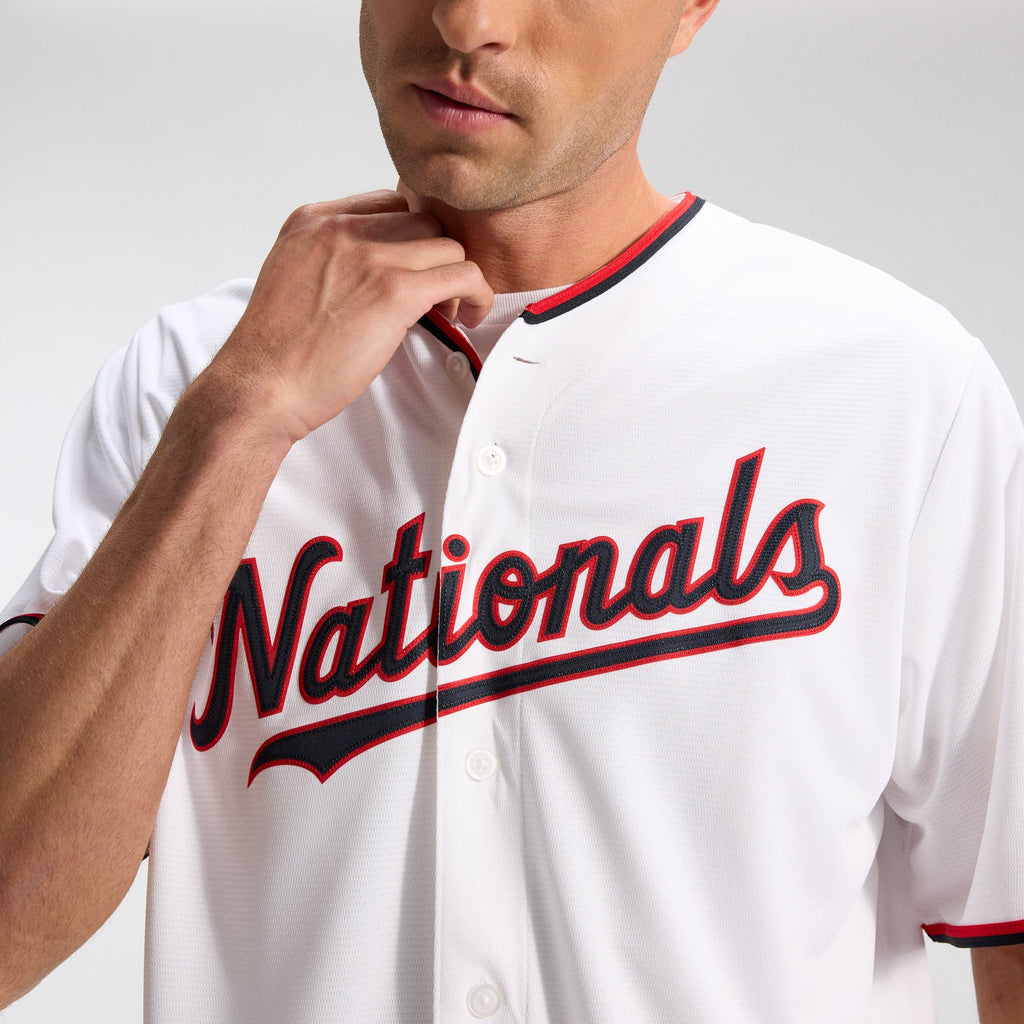 Men's Washington Nationals CJ Abrams Nike White Home Replica Jersey - 11