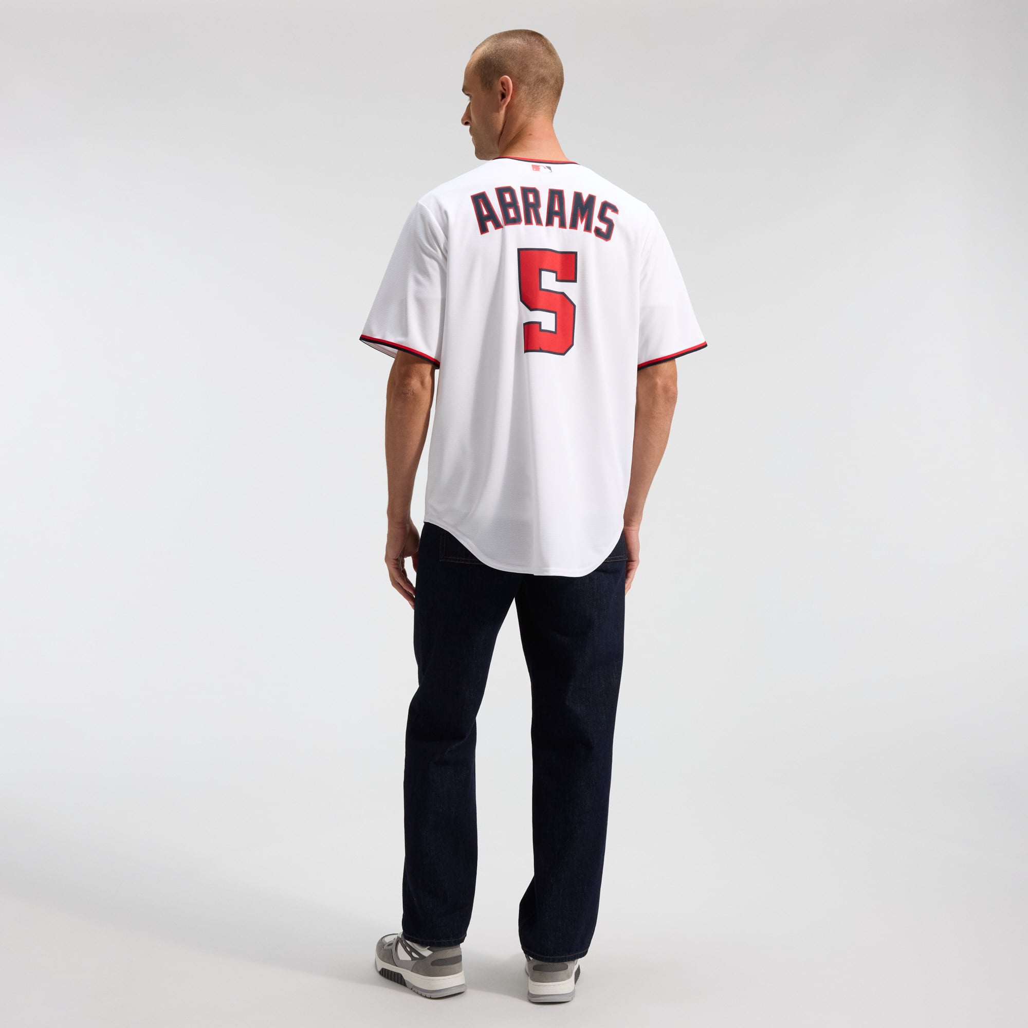 Men's Washington Nationals CJ Abrams Nike White Home Replica Jersey - 6