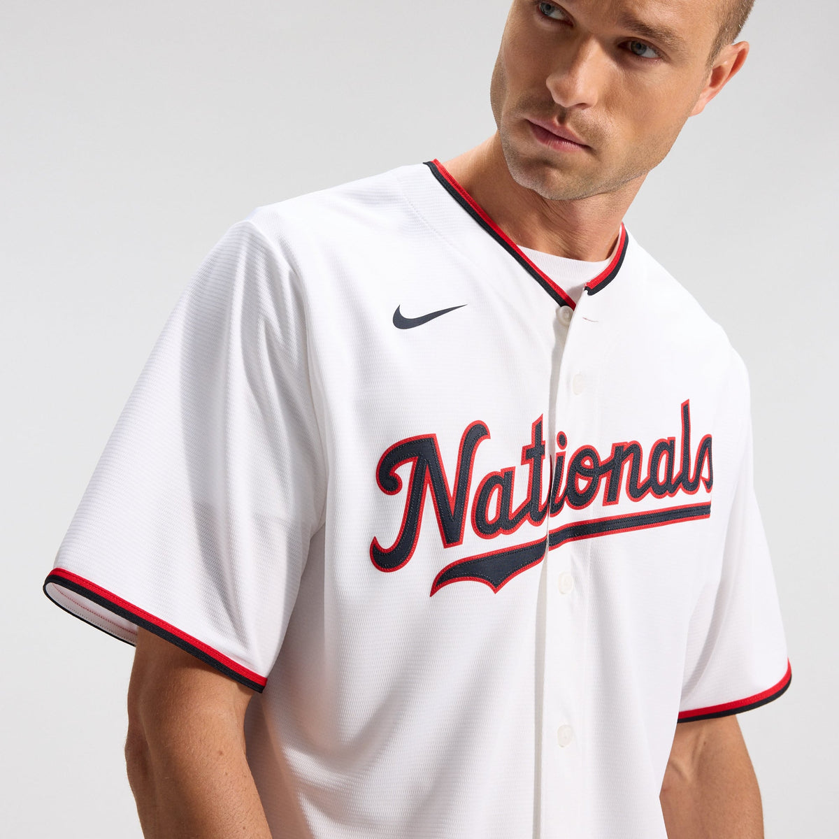 Men's Washington Nationals CJ Abrams Nike White Home Replica Jersey - 10