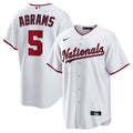 Men's Washington Nationals CJ Abrams Nike White Home Replica Jersey