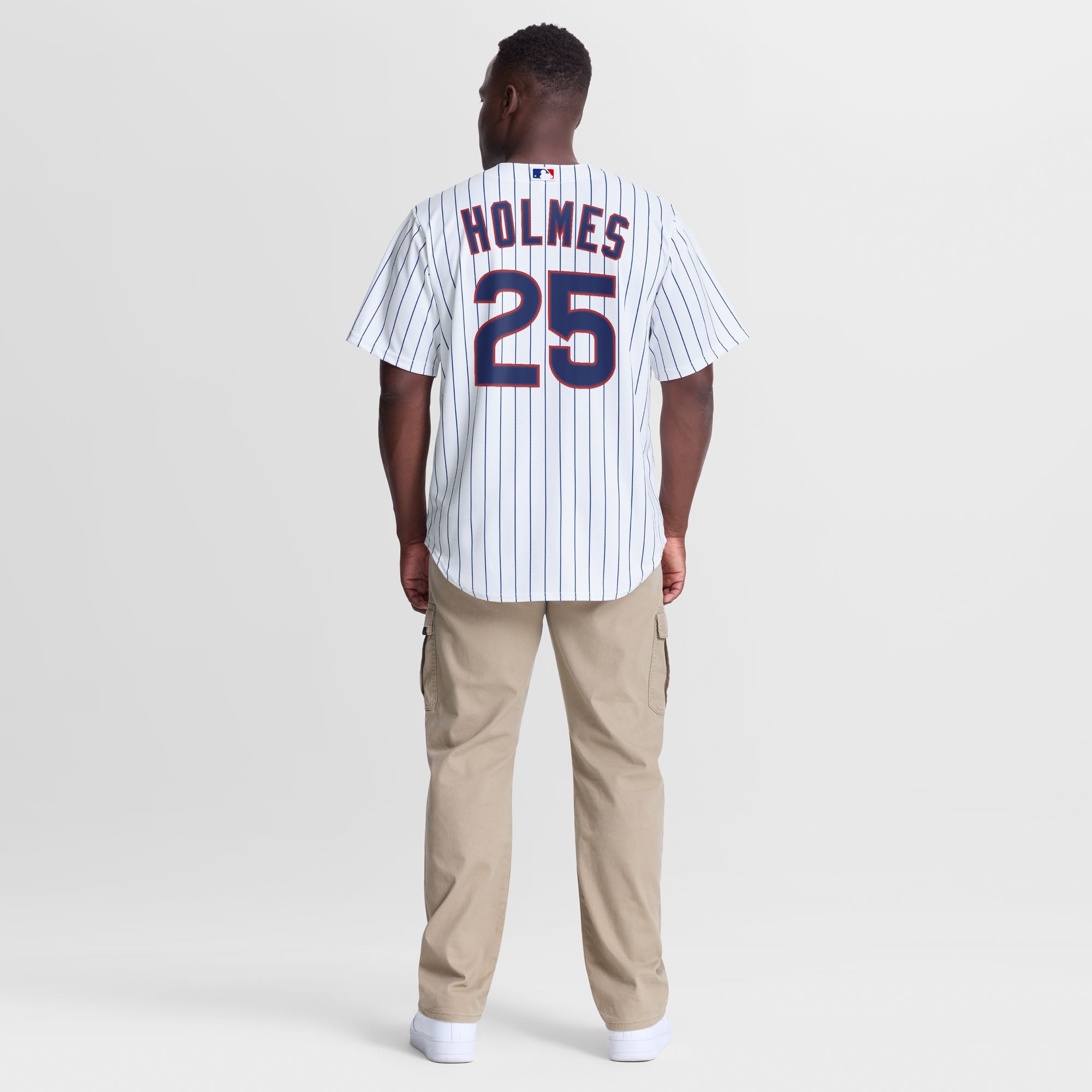 Men's Chicago Cubs Clay Holmes Nike White Home Replica Jersey - 4