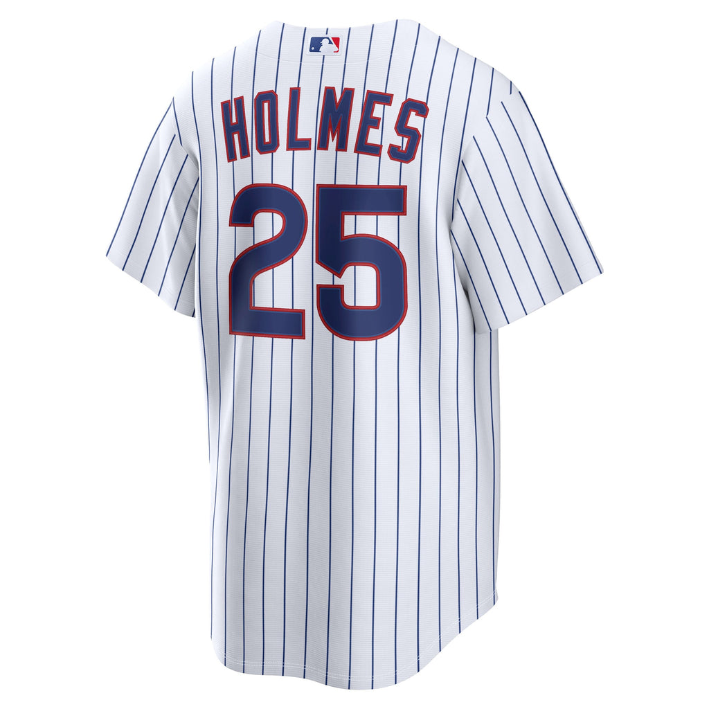 Men's Chicago Cubs Clay Holmes Nike White Home Replica Jersey - 6