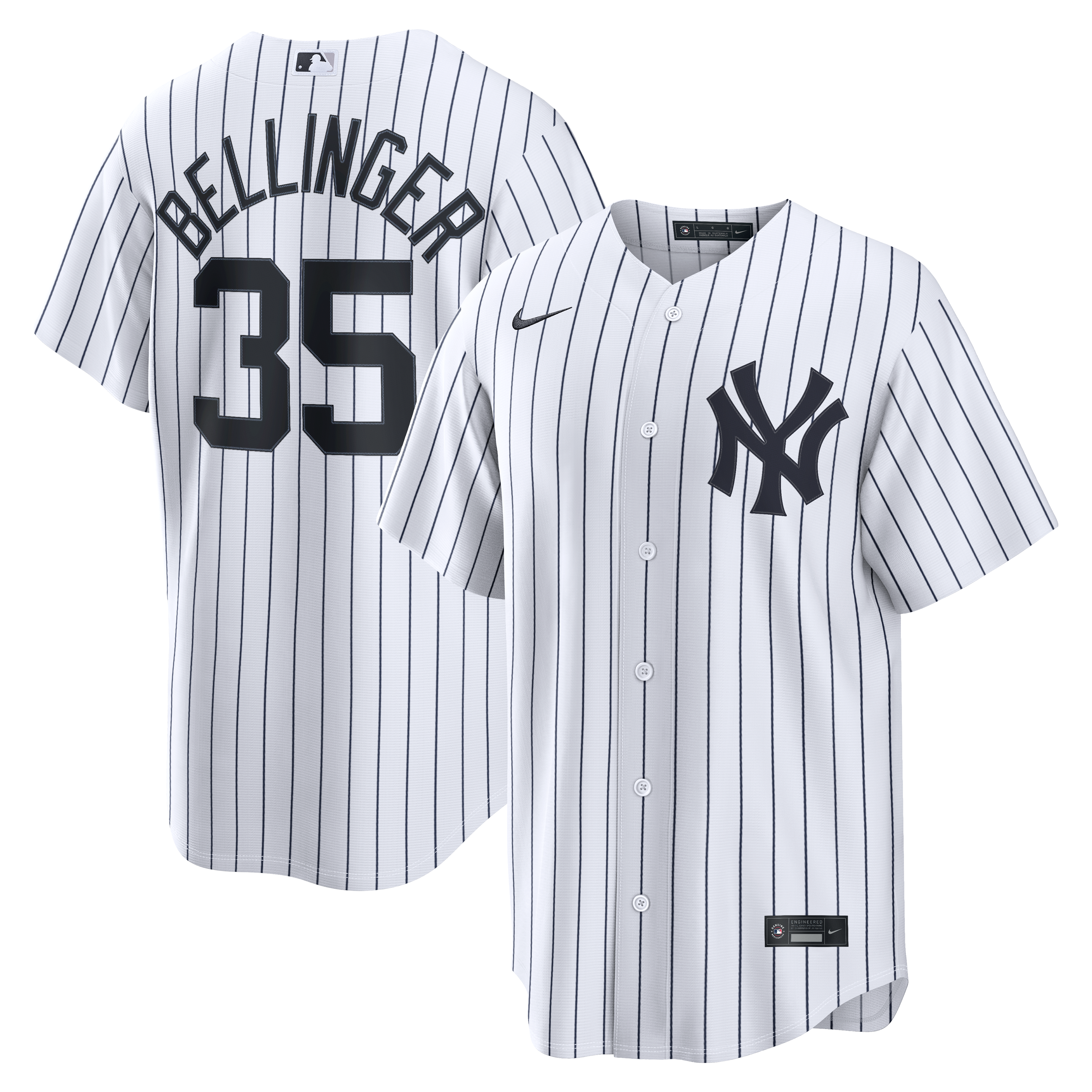 Men's New York Yankees Cody Bellinger Nike White Home Replica Jersey - 2