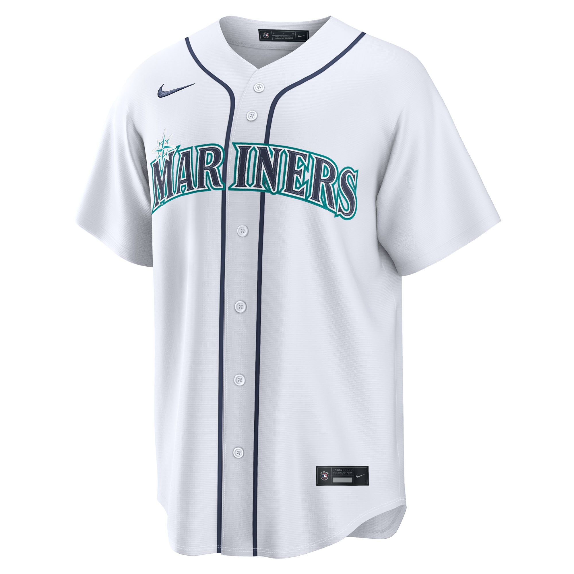 Men's Seattle Mariners Cole Young Nike White Home Replica Jersey - 3