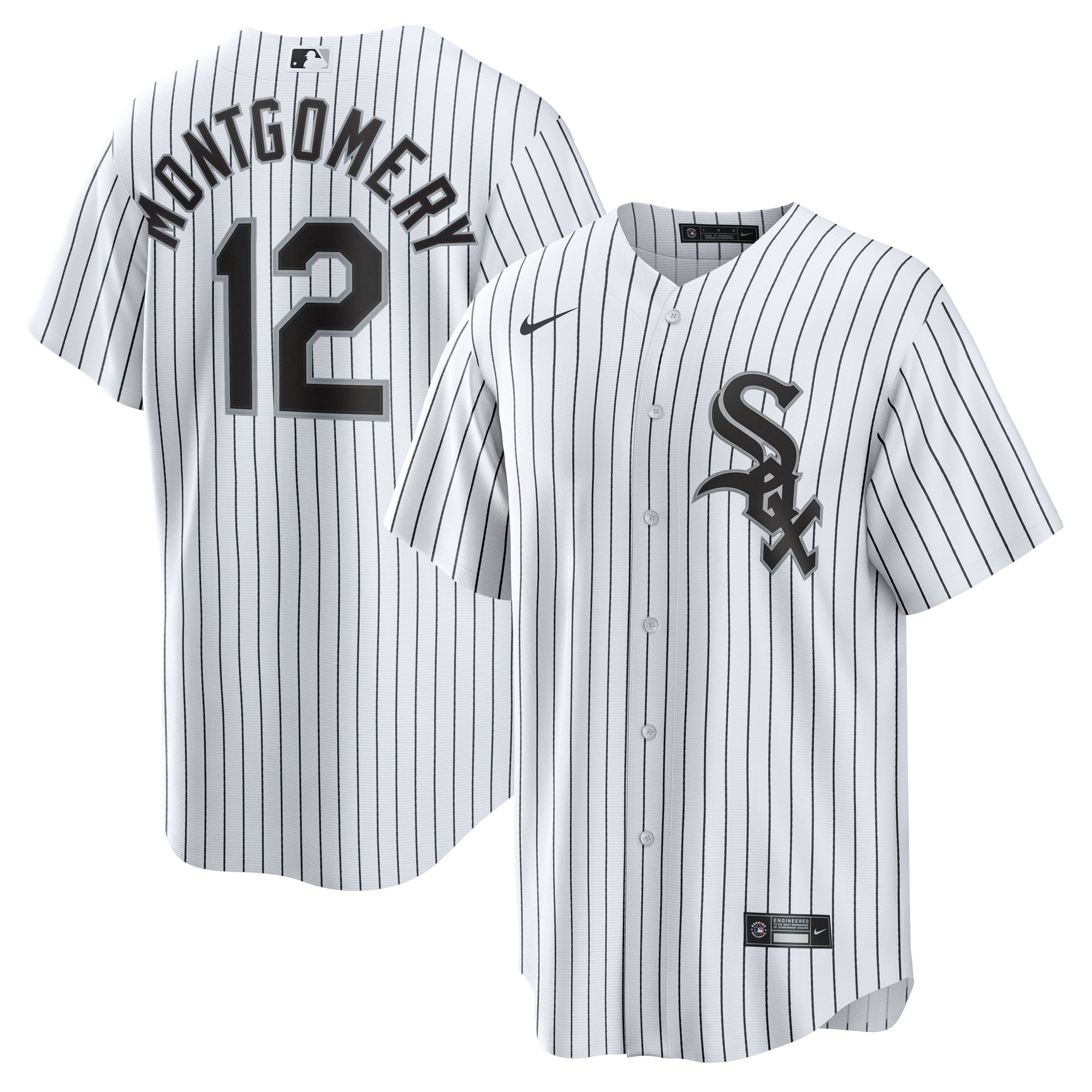 Men's Chicago White Sox Colson Montgomery Nike White Home Replica Jersey