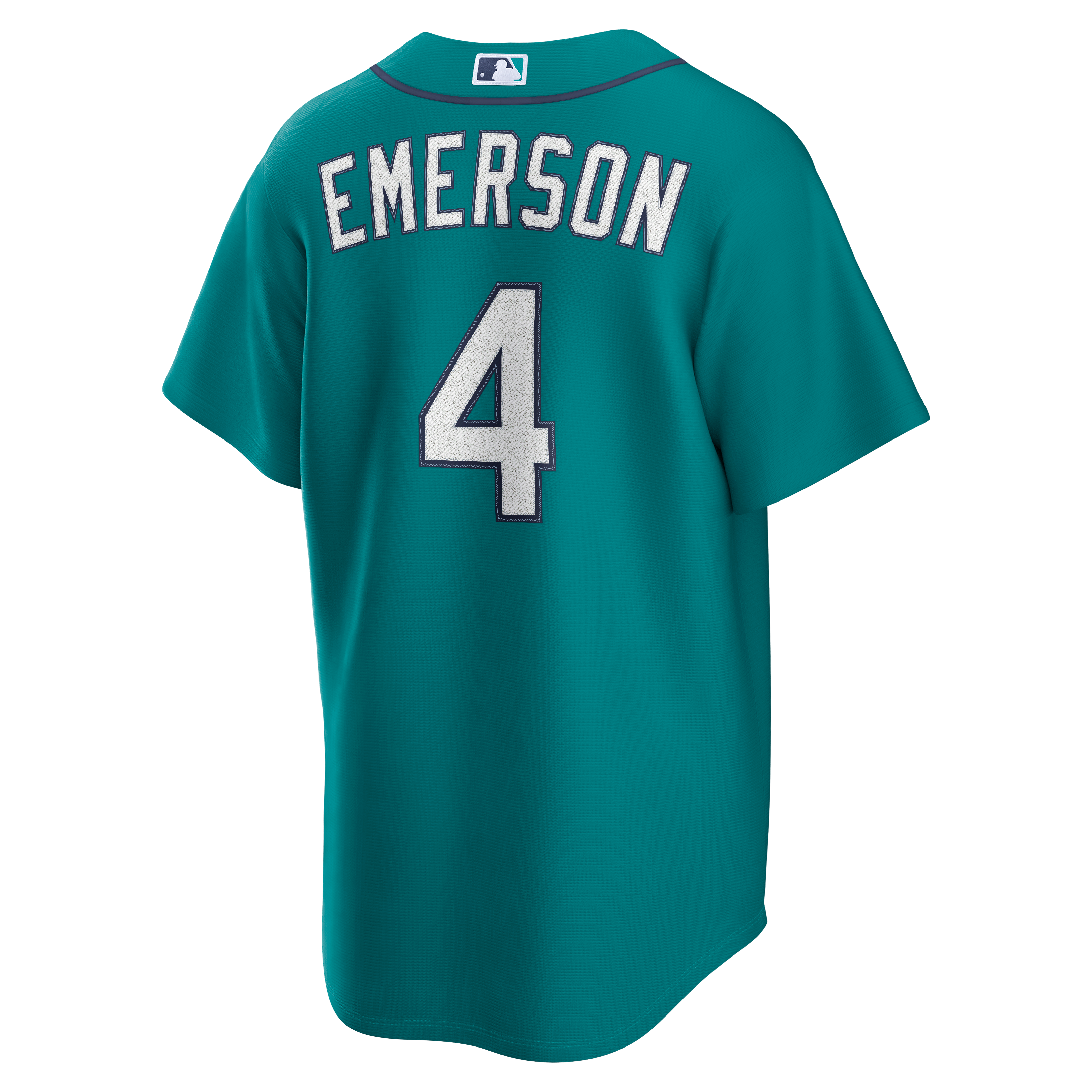 Men's Seattle Mariners Colt Emerson Nike Teal Alternate Replica Jersey - 4