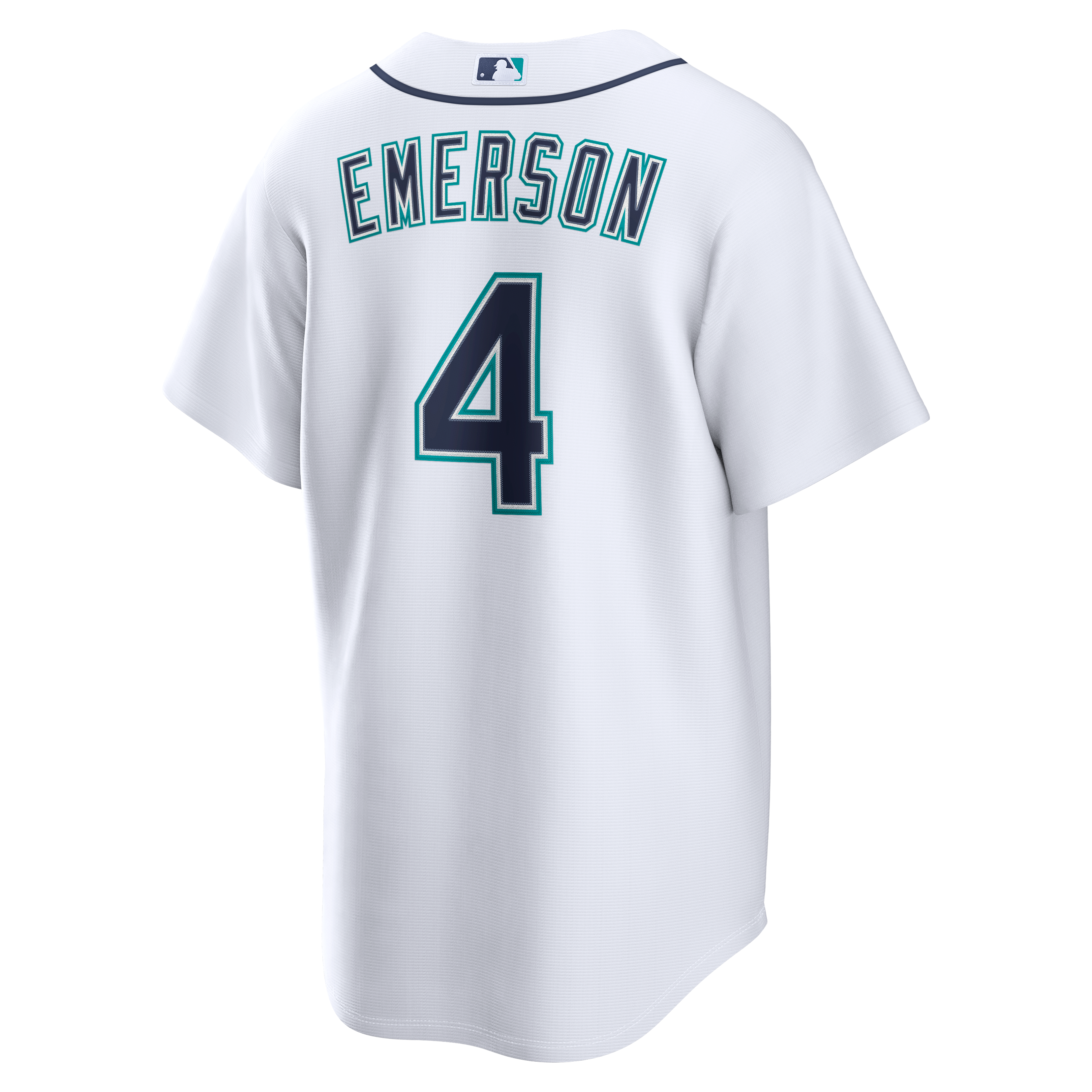 Men's Seattle Mariners Colt Emerson Nike White Home Replica Jersey - 6