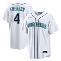 Men's Seattle Mariners Colt Emerson Nike White Home Replica Jersey