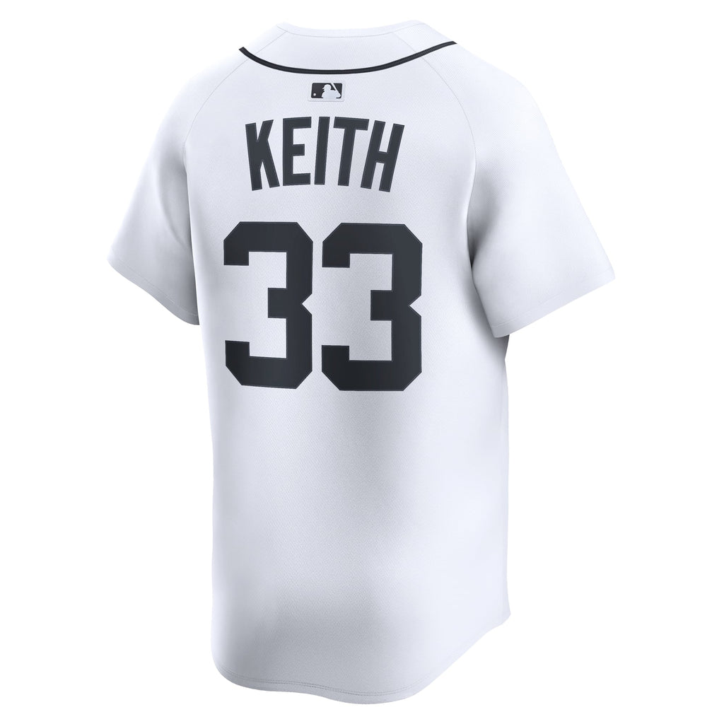 Men's Detroit Tigers Colt Keith Nike White Home Limited Player Jersey - 4