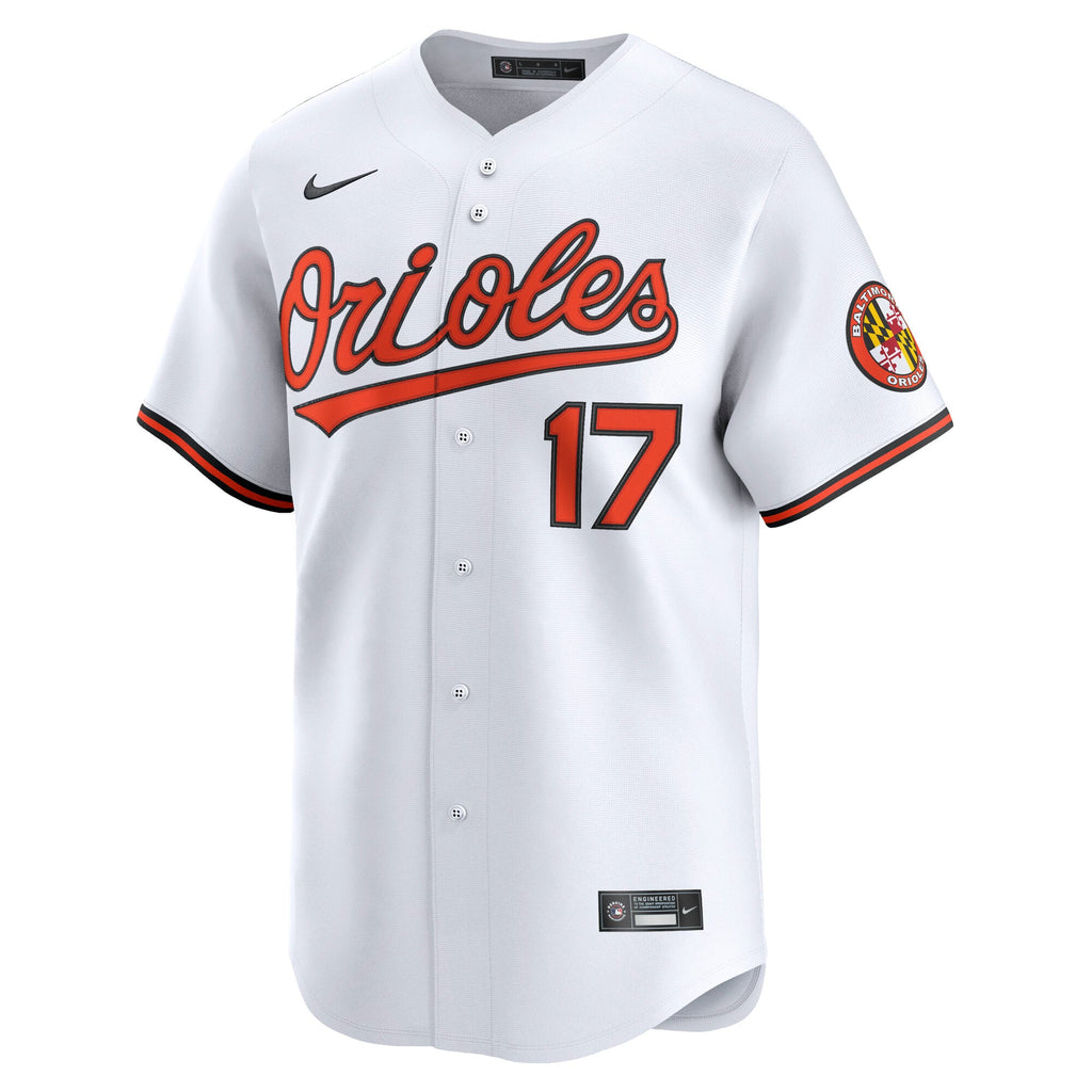 Men's Baltimore Orioles Colton Cowser Nike White Home Limited Player Jersey - 3