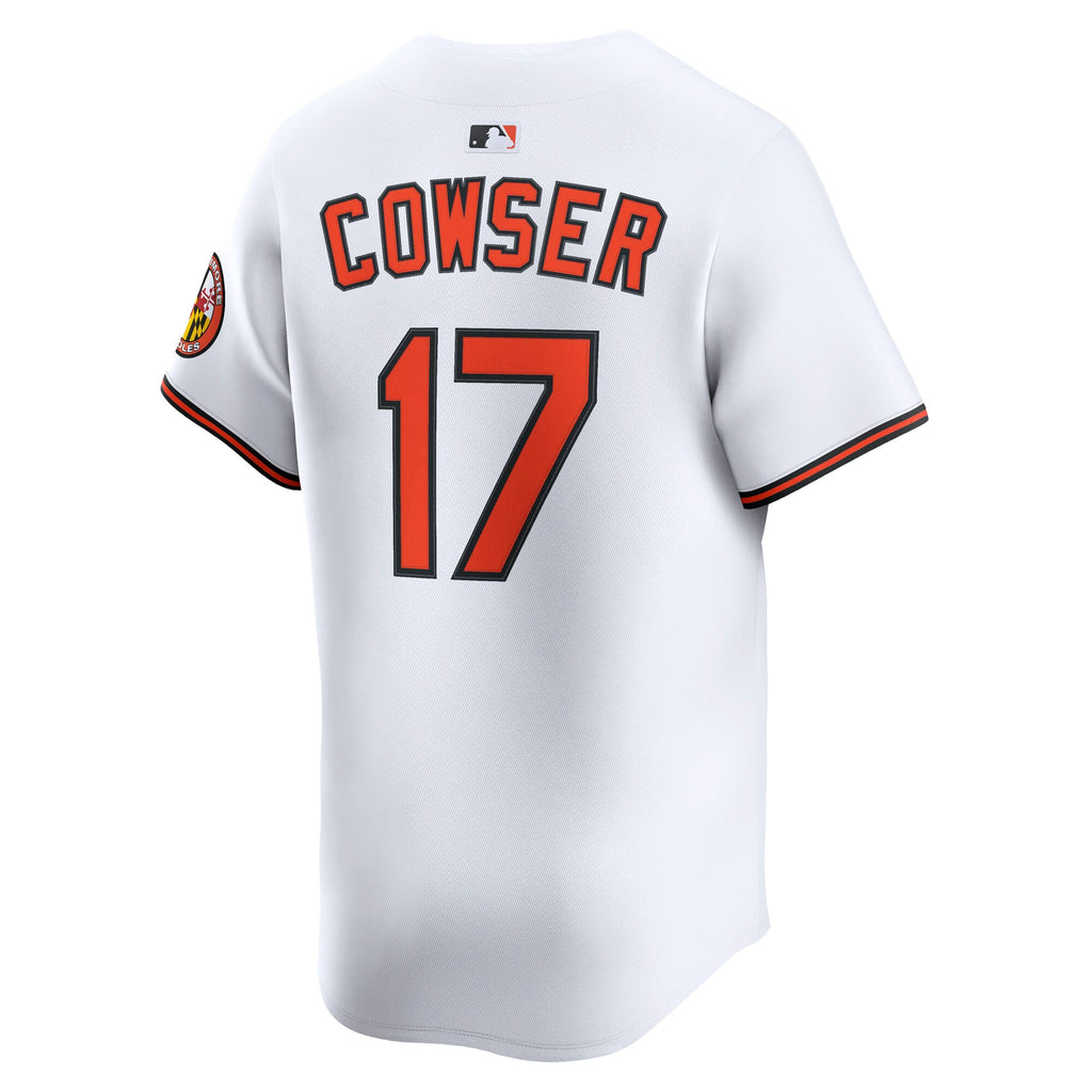 Men's Baltimore Orioles Colton Cowser Nike White Home Limited Player Jersey - 4