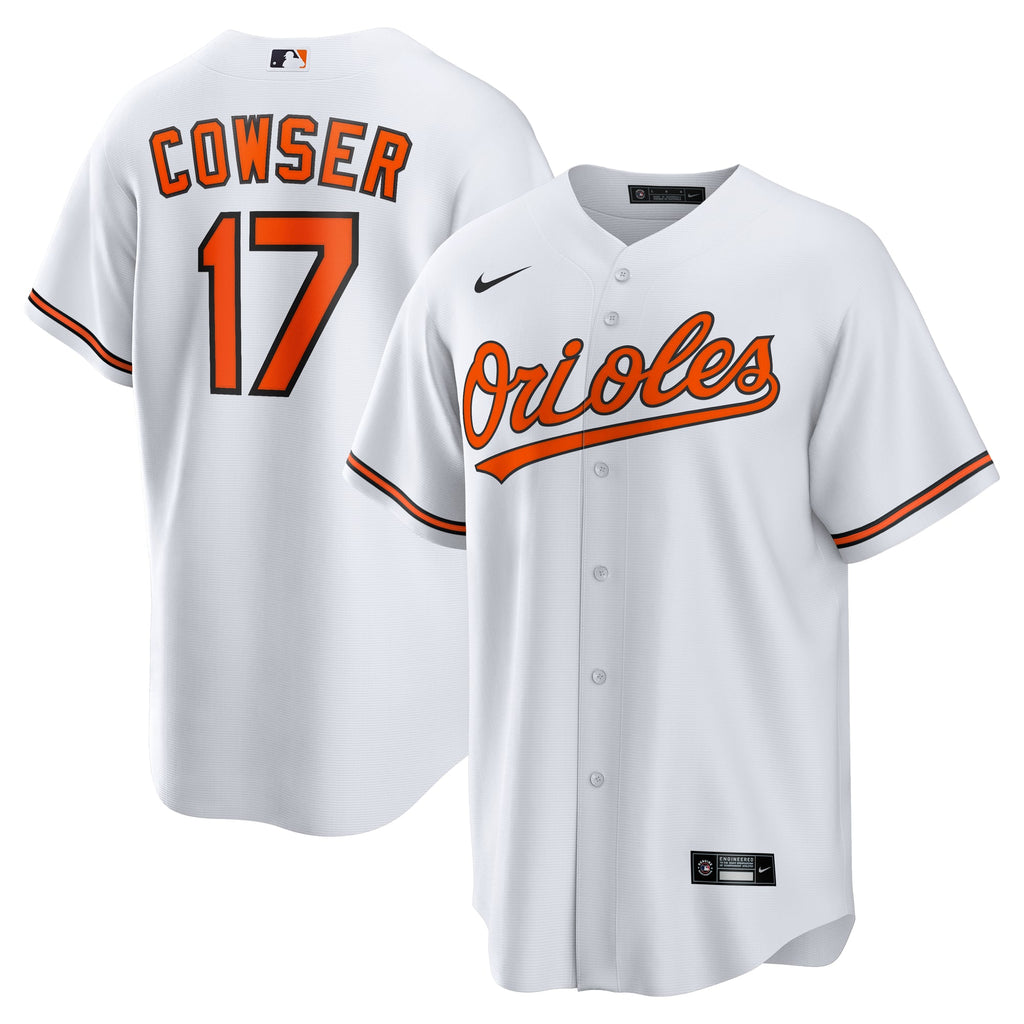 Men's Baltimore Orioles Colton Cowser Nike White Home Replica Jersey - 2