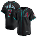 Men's Arizona Diamondbacks Corbin Carroll Nike Black Alternate Limited Player Jersey