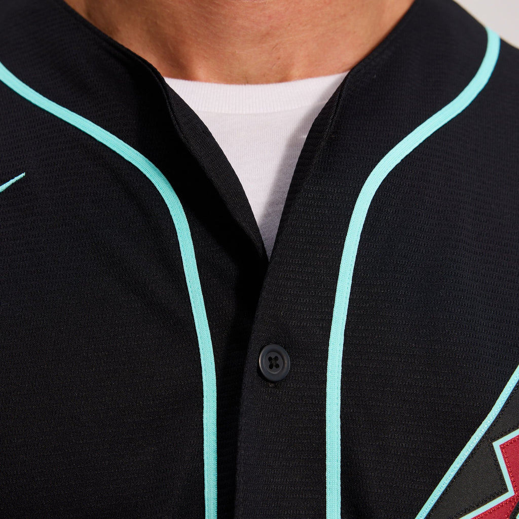 Men's Arizona Diamondbacks Corbin Carroll Nike Black Alternate Replica Jersey - 14