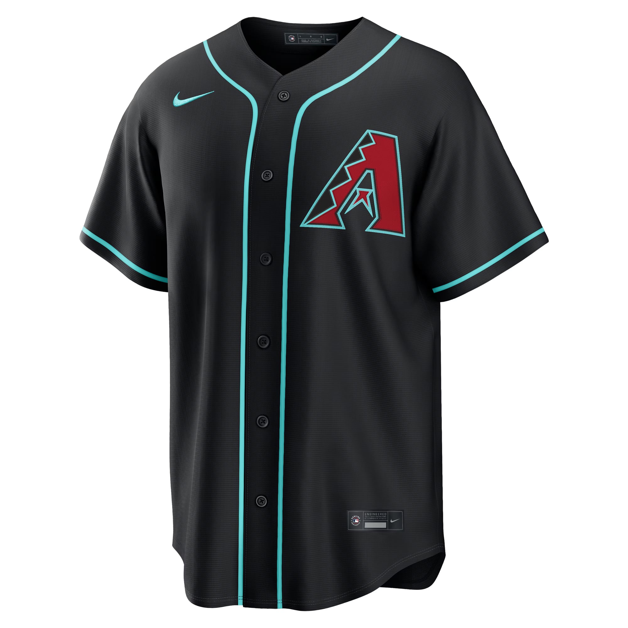 Men's Arizona Diamondbacks Corbin Carroll Nike Black Alternate Replica Jersey - 7