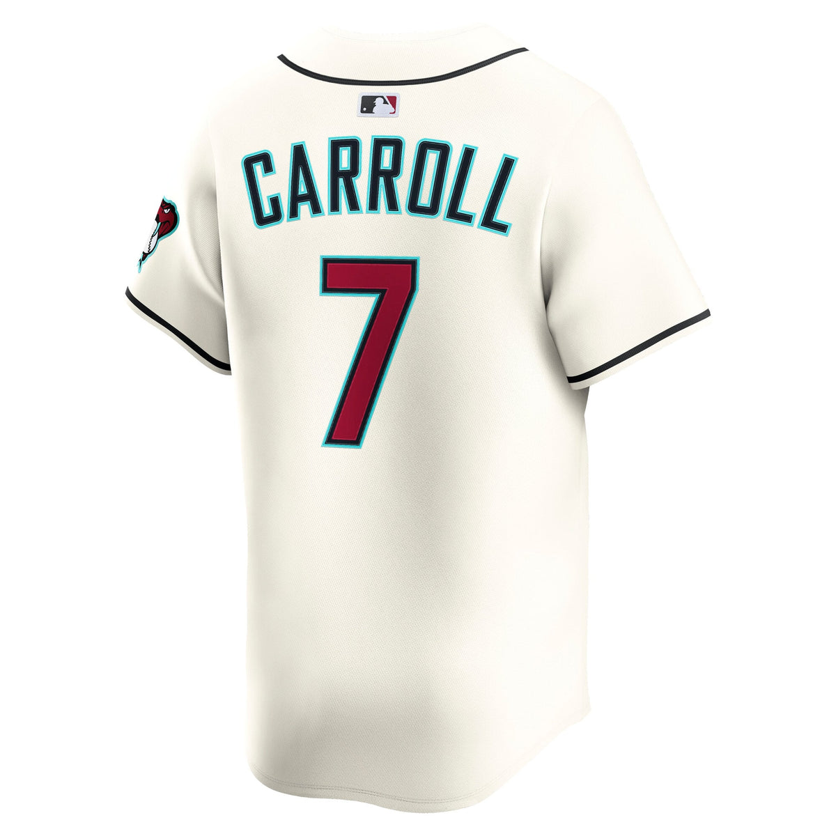 Men's Arizona Diamondbacks Corbin Carroll Nike Cream Home Limited Player Jersey - 4