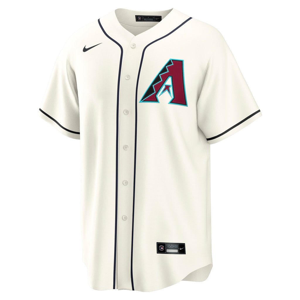 Men's Arizona Diamondbacks Corbin Carroll Nike Cream Home Replica Jersey - 3