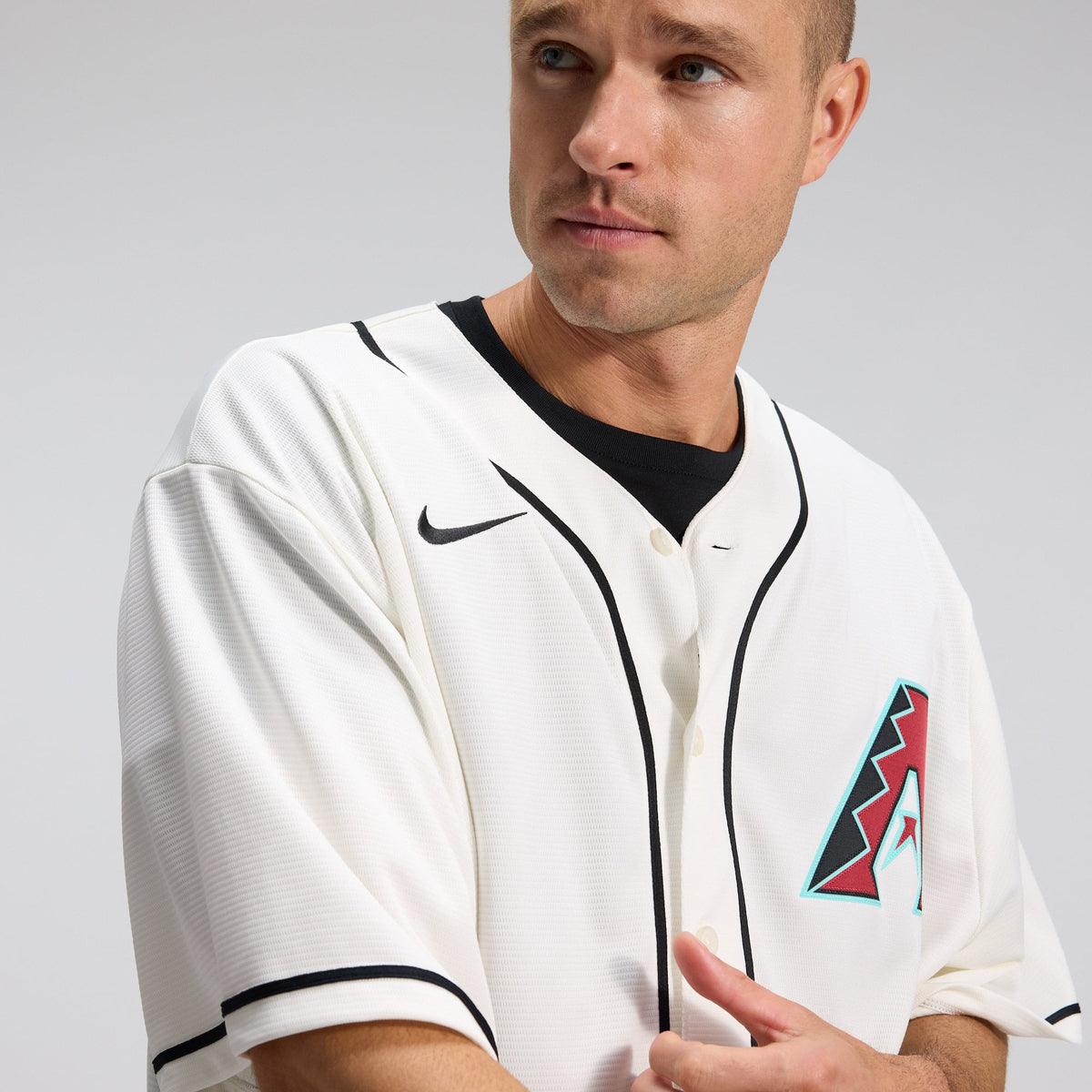 Men's Arizona Diamondbacks Corbin Carroll Nike Cream Home Replica Jersey - 11