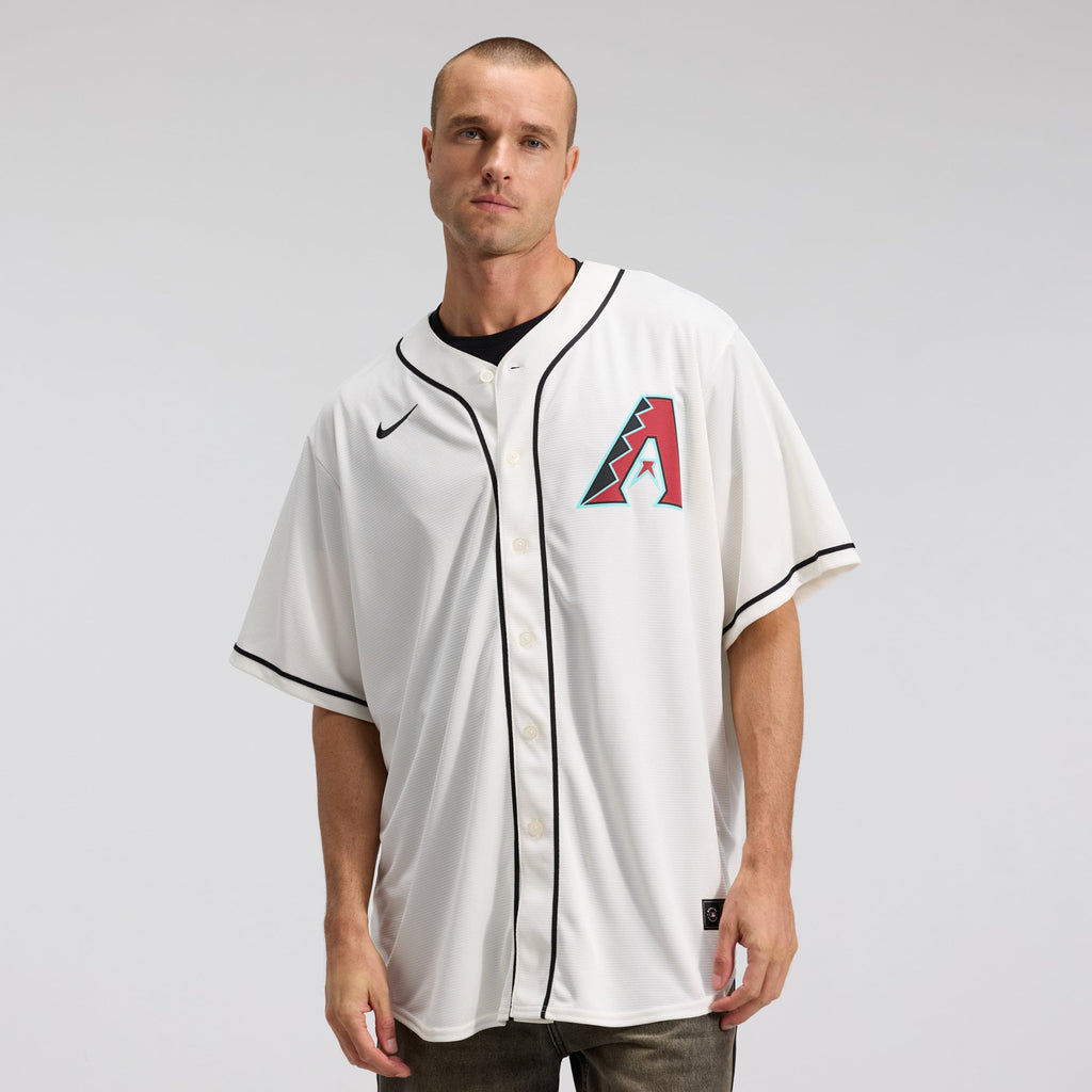 Men's Arizona Diamondbacks Corbin Carroll Nike Cream Home Replica Jersey - 3