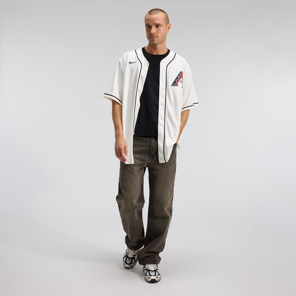 Men's Arizona Diamondbacks Corbin Carroll Nike Cream Home Replica Jersey - 5