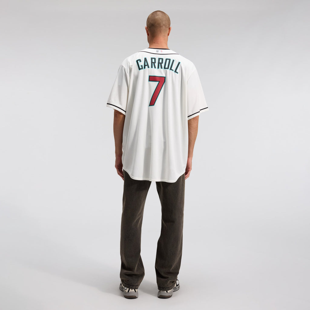 Men's Arizona Diamondbacks Corbin Carroll Nike Cream Home Replica Jersey - 6