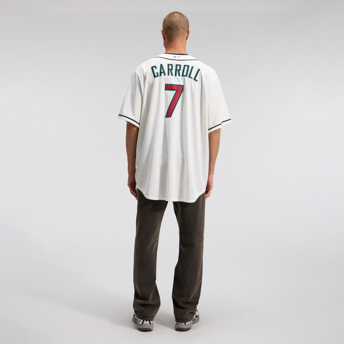 Men's Arizona Diamondbacks Corbin Carroll Nike Cream Home Replica Jersey - 6