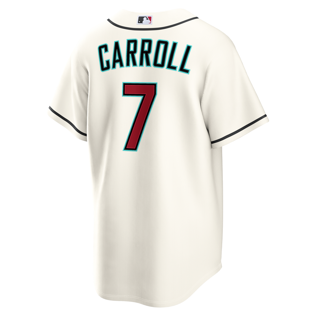 Men's Arizona Diamondbacks Corbin Carroll Nike Cream Home Replica Jersey - 8