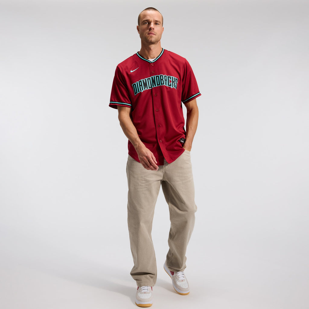 Men's Arizona Diamondbacks Corbin Carroll Nike Crimson Alternate 2 Replica Jersey - 5