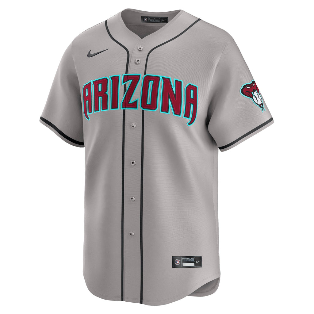Men's Arizona Diamondbacks Corbin Carroll Nike Gray Road Limited Player Jersey - 3