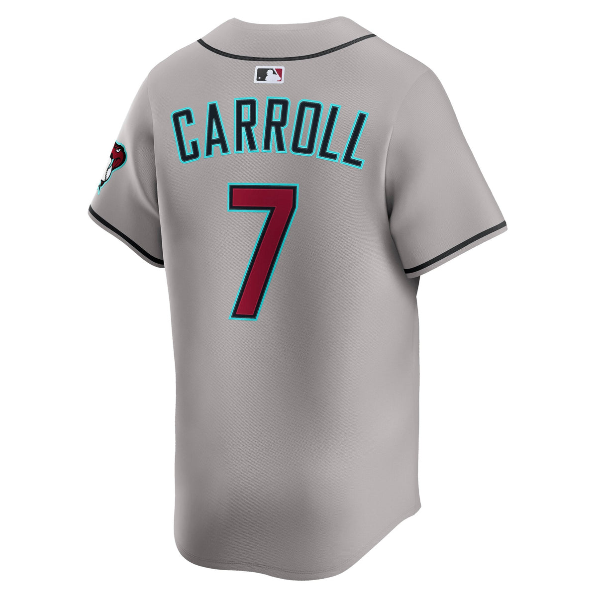 Men's Arizona Diamondbacks Corbin Carroll Nike Gray Road Limited Player Jersey - 4