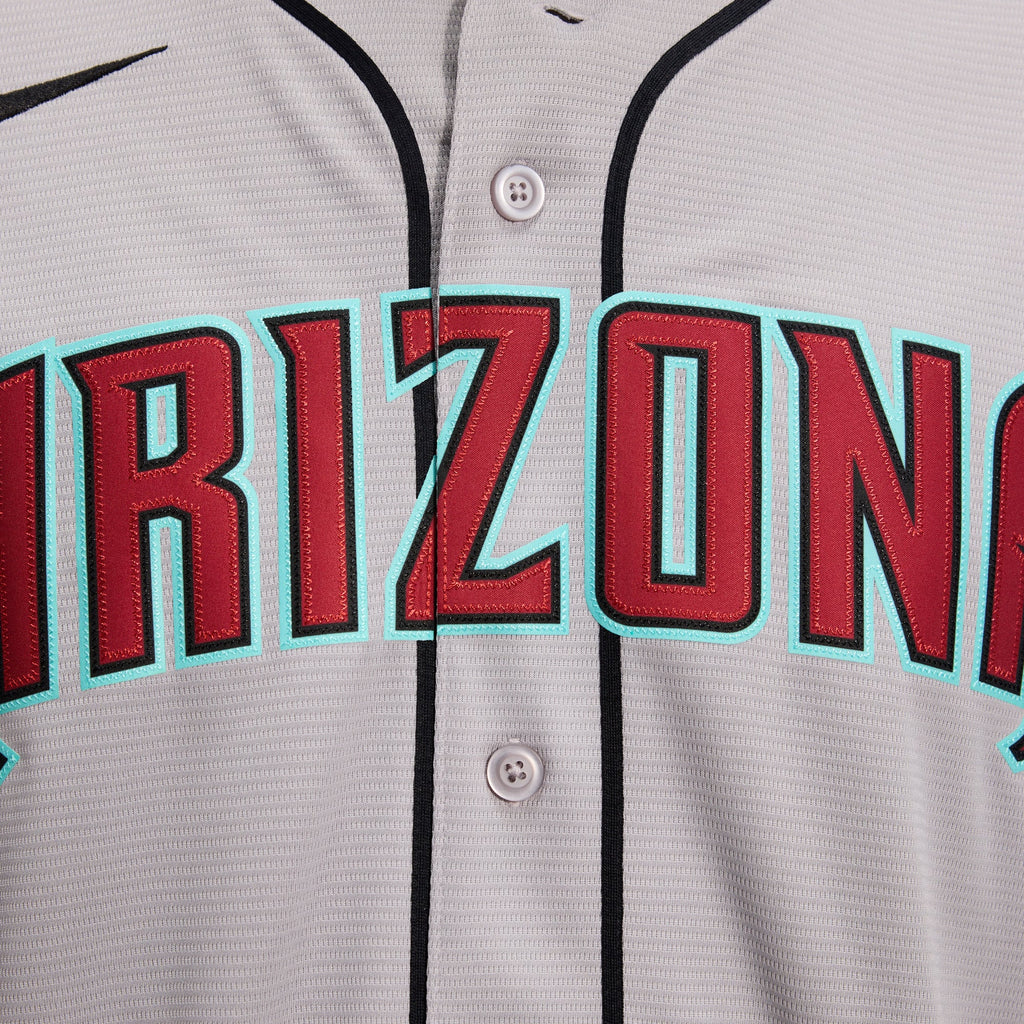 Men's Arizona Diamondbacks Corbin Carroll Nike Gray Road Replica Jersey - 12