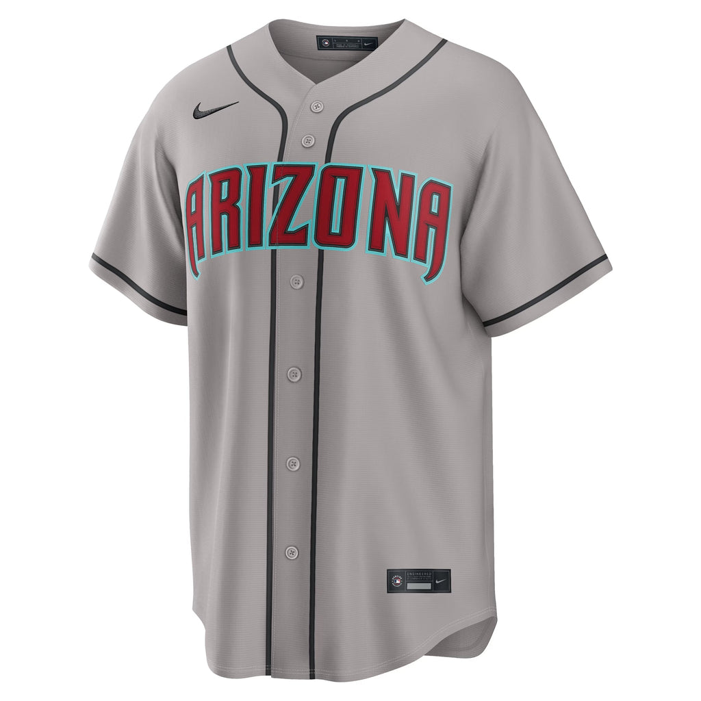 Men's Arizona Diamondbacks Corbin Carroll Nike Gray Road Replica Jersey - 7