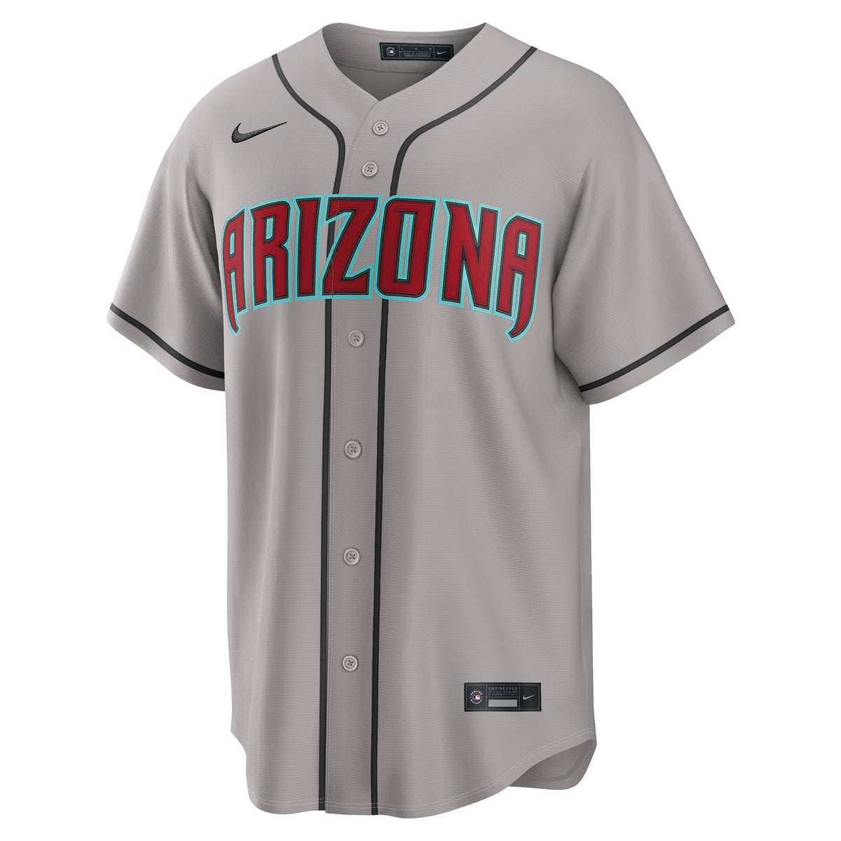 Men's Arizona Diamondbacks Corbin Carroll Nike Gray Road Replica Jersey - 7