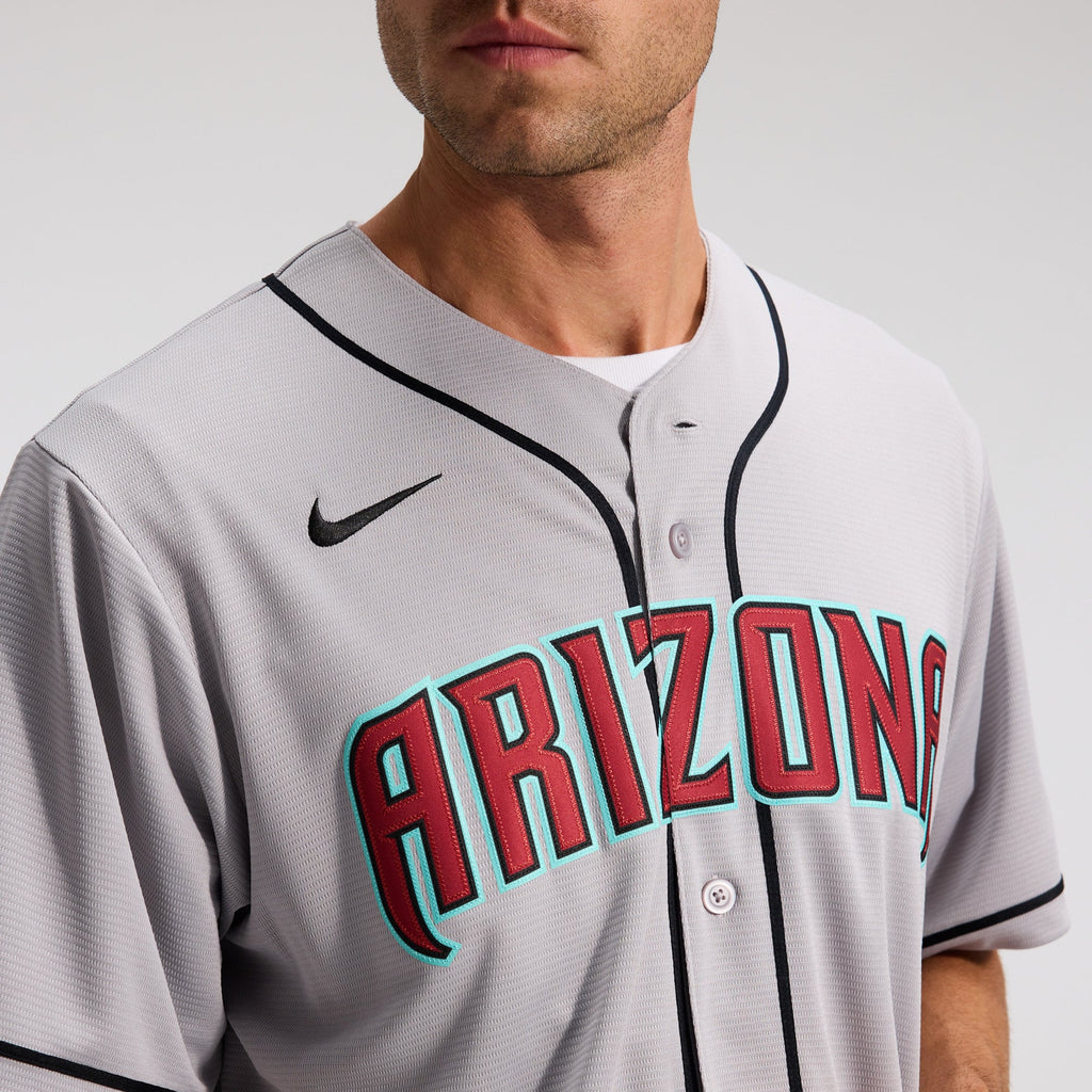 Men's Arizona Diamondbacks Corbin Carroll Nike Gray Road Replica Jersey - 10